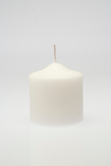 3x4in Pillar Candle - White