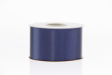 #40 Plain Satin Ribbon (50yd) - Navy