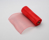 10in Wide Metallic Mesh Roll (10yd) - Red