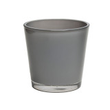 5in Tall Churchill Flared Glass Vase - Grey