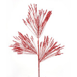 32in Long Iced Needle Pine Spray - Red
