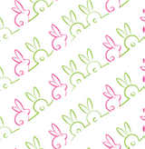 30in Wide Cello Film Roll with Print (100ft) - Bunny Tails