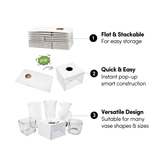 Pop Up Floral Delivery Box - White (Large, 10pk)