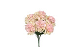 21in Hydrangea Bush X6 - Cream Pink