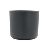 9.75in Wide Plastic Cylinder Pot - Black