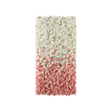 47x95in Peony Rose Hydrangea Fabric Drape with Ties - Pink White