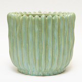 9.5in Wide Emma Ceramic Pot - Sage Green