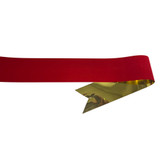 #40 Metallic Gold Back Velvet Ribbon (25yds) - Red