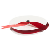 #9 Velvet Poly Back Ribbon (100yds) - Holiday Red
