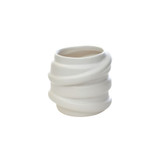 3.75in Wide Charlotte Ceramic Pot - White
