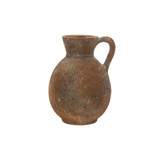 8.3in Tall Jin Textured Ceramic Pitcher - Rust