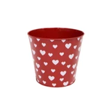 5.25in Sweetheart Pot - Red/White
