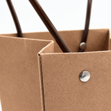 5in Tall Pretty Bag, Water Resistant (Bag of 6) - Kraft