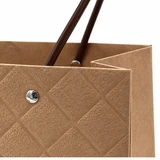 8.66in Long Diamond Pretty Bag, Water Resistant (Bag of 6) - Kraft