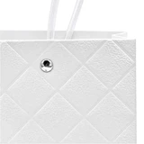 8.66in Long Diamond Pretty Bag, Water Resistant (Bag of 6) - White