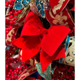 21in Red Velvet Bow