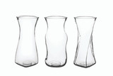 8.5in Tall Rose Clear Glass Vase (Assorted)