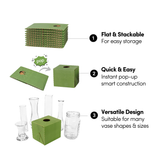 Pop Up Floral Delivery Box - Green (Small, 100pk)