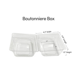 Plastic Boutonniere Box #261 (50 pk)