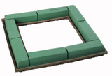 18in Oasis Square Wreath Foam