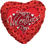 17in Foil Balloon - Happy Valentines Day Red (5pk)