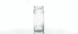 9in Tall Hobnail Jar Clear Glass Vase