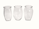 9in Tall Trio Glass Vase (Assorted)