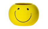 4.75in Wide Smiley Face Ceramic Vase