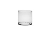 5x5in Cylinder Glass Vase - Clear