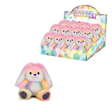 6in Tall Sitting Rainbow Sherbet Bunny Plush