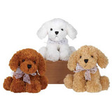 7in Tall Dogs with Bows Plush (Assorted)