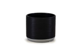 5in Wide Ribbed Ceramic Pot
