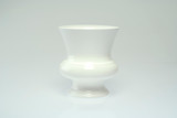 9.5in Tall Plastic Design Urn - White