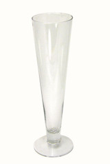 24in Tall Cielo Pilsner Clear Glass Vase