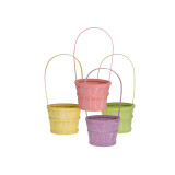 5in Wide Splitwood Bamboo Basket - Assorted Pastel