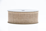 #40 Jute Burlap Ribbon - Wired Edge (25yd)