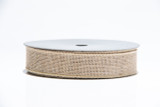 #9 Jute Burlap Ribbon - Wired Edge (25yd)