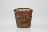 10.25in Wide Rustic Willow Basket Pot Cover