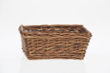 11in Long Rustic Willow Rectangular Basket