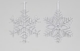 12in Wide Acrylic Snowflake Ornament