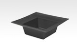 9in Onyx Square Plastic Bowl