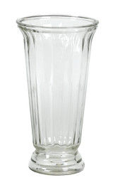 10.25in Tall Column Clear Glass Vase