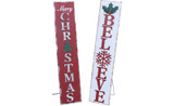 20in Tall "Merry Christmas" & "Believe" Wood Sign (Assorted)