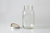 32oz Glass Mason Jar with Lid, Narrow Mouth (Set of 12)