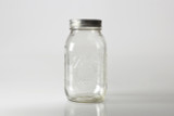 32oz Glass Mason Jar with Lid, Narrow Mouth (Set of 12)