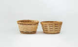 8.5in Wide Bamboo Fruit Bowl Baskets - Assorted