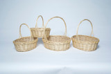 13-18.5in Long Split Willow Oval Baskets (Set of 4)