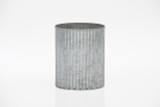 4.5in Wide Amy Norah Corrugated Tin Pot Cover