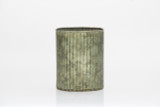 4.5in Wide Amy Norah Corrugated Tin Pot Cover