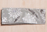 #40 Sterling Snowfall Xmas Ribbon - Wired Edge (20yd)